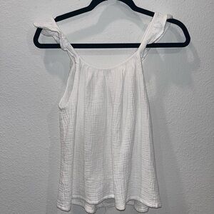 New York & Company White Tank Top
